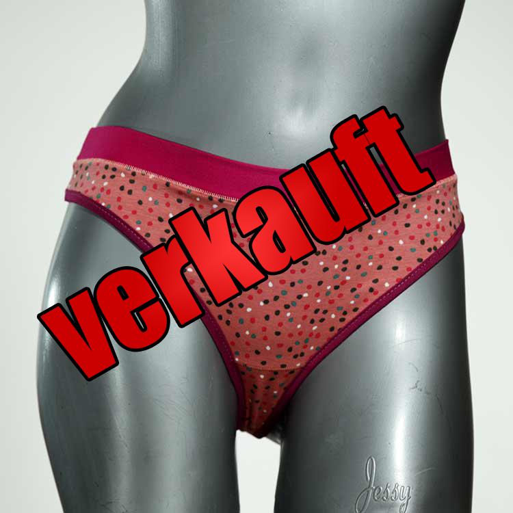 ökologische farbige sexy gemusterte Tanga aus Baumwolle, Unterwäsche für Damen