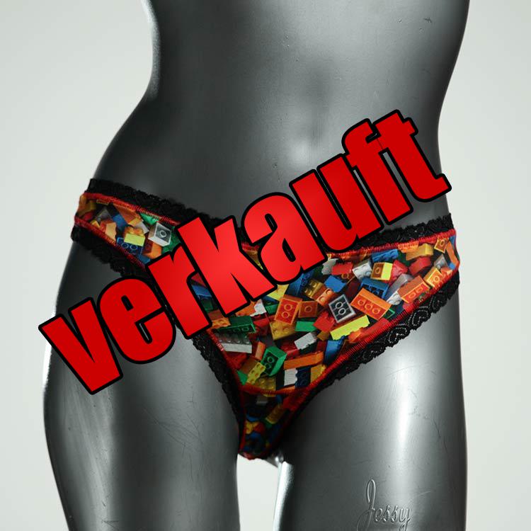 gemusterte schöne preiswerte nachhaltige Tanga aus Baumwolle, Unterwäsche für Damen