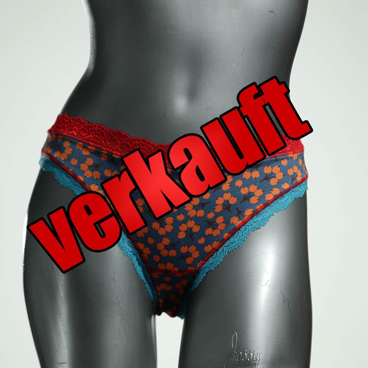 nachhaltige ökologische gemusterte sexy Tanga aus Baumwolle, Unterwäsche für Damen