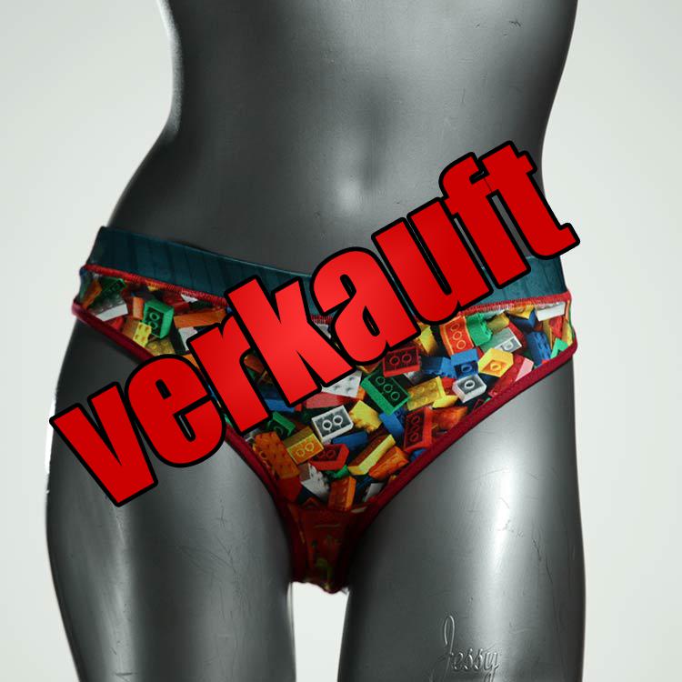 handgemachte gemusterte ökologische bequeme Tanga aus Baumwolle, Unterwäsche für Damen