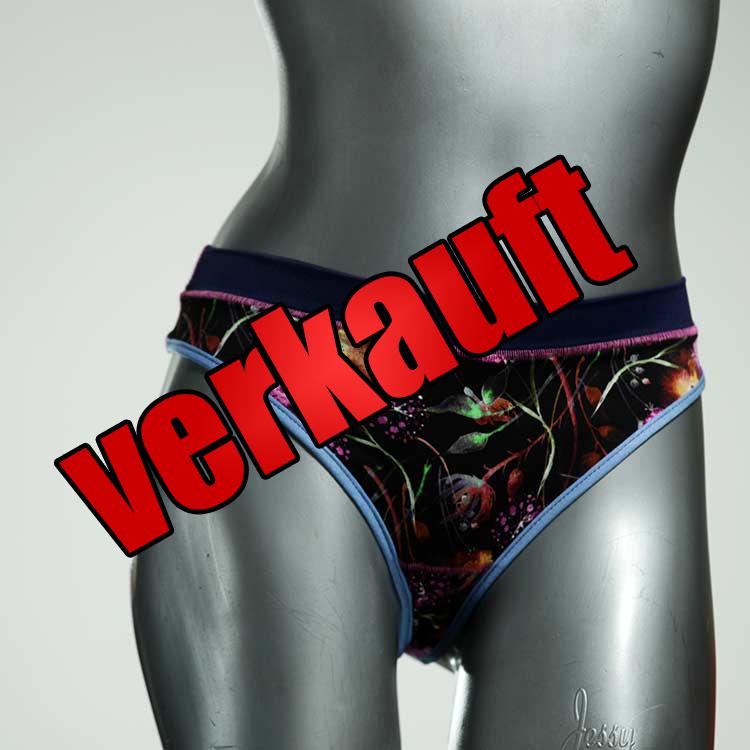 gemusterte bunte preiswerte ökologische Tanga aus Baumwolle, Unterwäsche für Damen