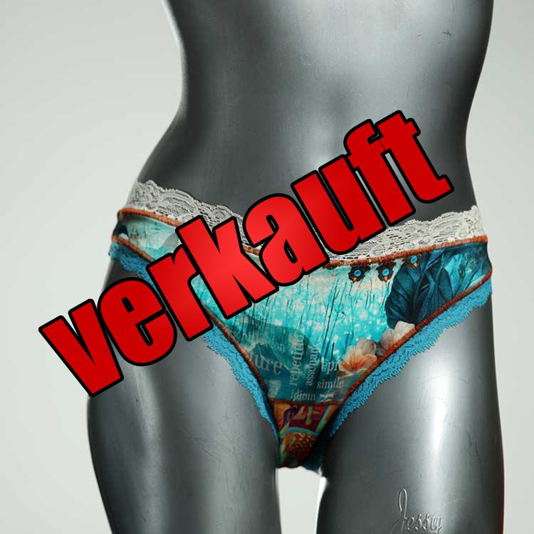 gemusterte preiswerte bequeme nachhaltige Tanga aus Baumwolle, Unterwäsche für Damen