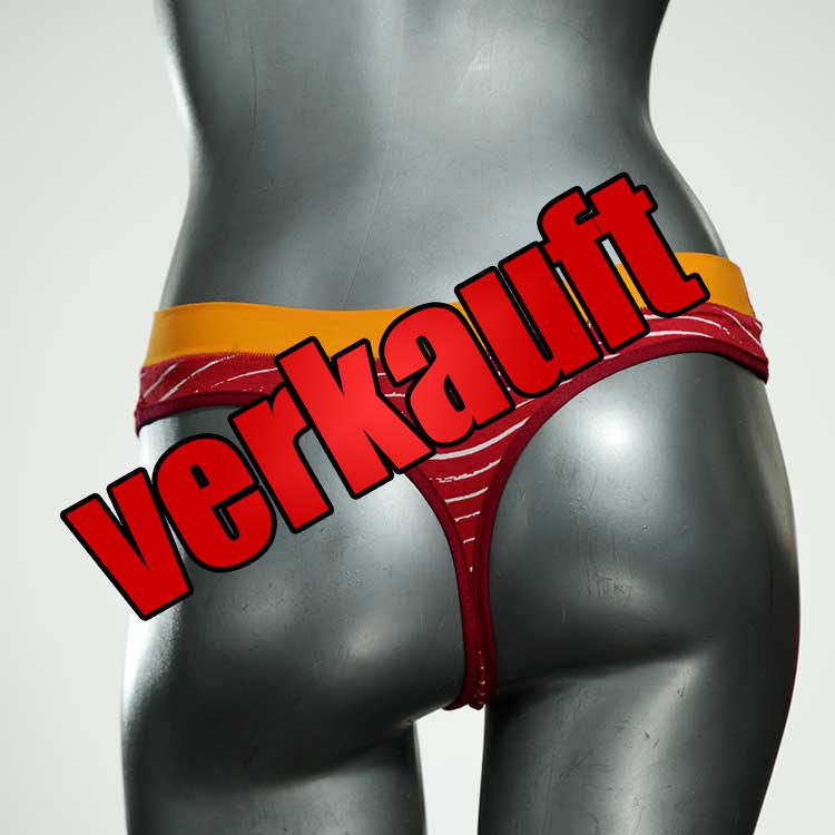 gemusterte ökologische handgemachte bunte Tanga aus Baumwolle, Unterwäsche für Damen