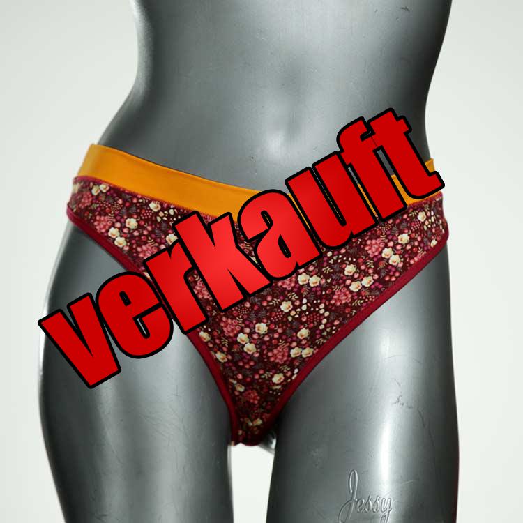 gemusterte ökologische handgemachte bunte Tanga aus Baumwolle, Unterwäsche für Damen