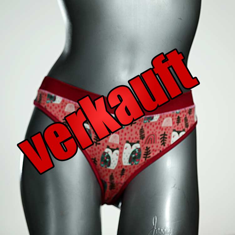 handgemachte attraktive gemusterte nachhaltige Tanga aus Baumwolle, Unterwäsche für Damen