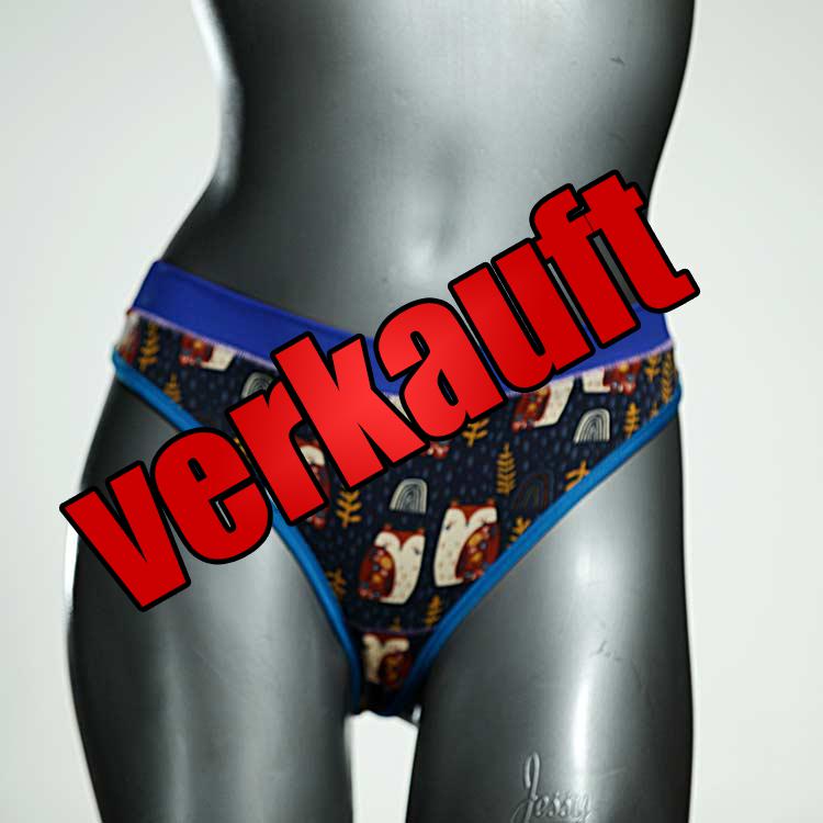 bunte ökologische farbige handgemachte Tanga aus Baumwolle, Unterwäsche für Damen