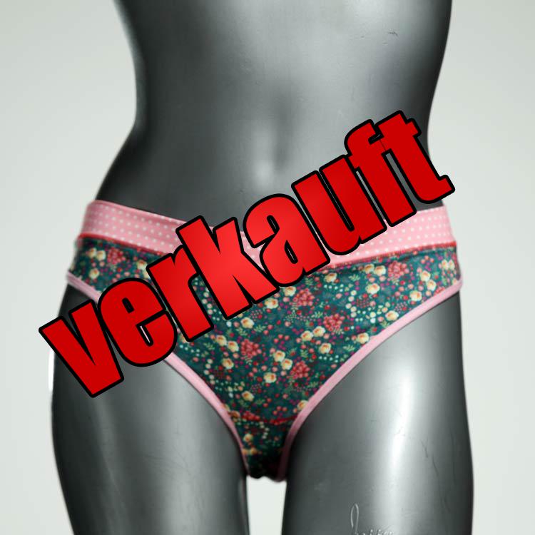 ökologische gemusterte sexy handgemachte Tanga aus Baumwolle, Unterwäsche für Damen