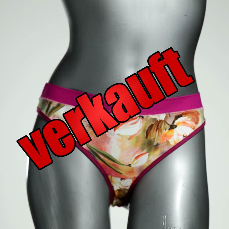 nachhaltige gemusterte ökologische bunte Tanga aus Baumwolle, Unterwäsche für Damen