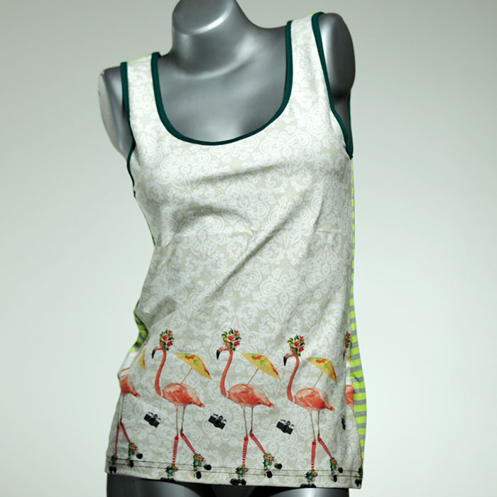 attraktive süße handgemachte nachhaltige Top aus Baumwolle, Unterhemd für Damen thumbnail