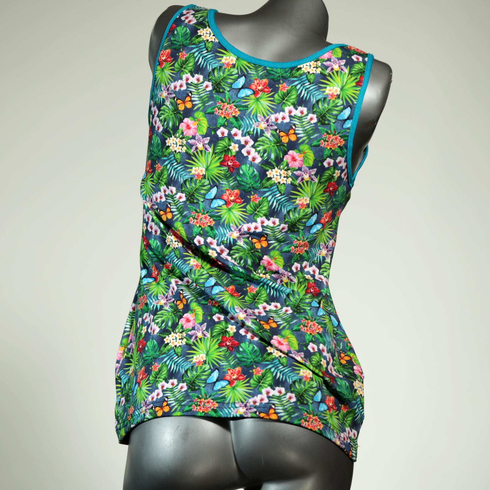 ökologische attraktive farbige sexy Top aus Baumwolle, Unterhemd für Damen thumbnail