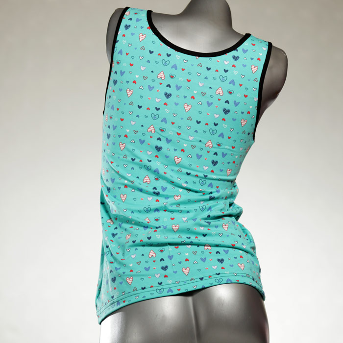  bequemes buntes gemustertes Top - Unterhemd aus Baumwolle für Damen thumbnail