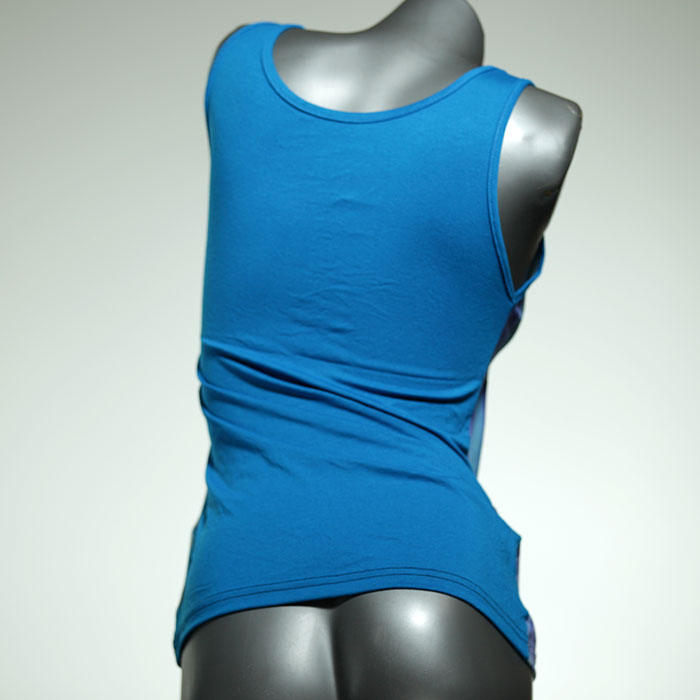 farbige günstige nachhaltige gemusterte Top aus Baumwolle, Unterhemd für Damen thumbnail