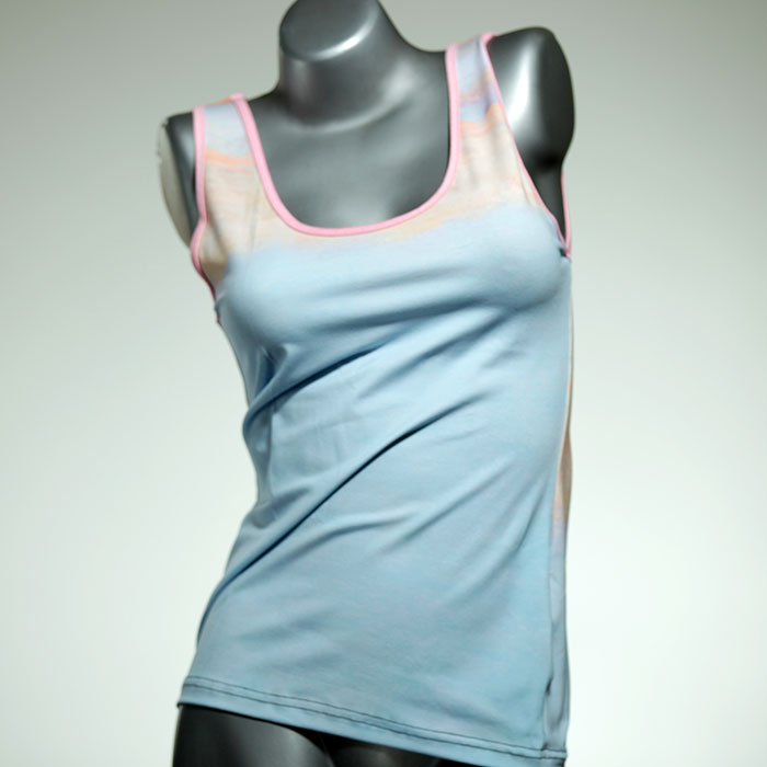 ökologische nachhaltige attraktive farbige Top aus Baumwolle, Unterhemd für Damen thumbnail
