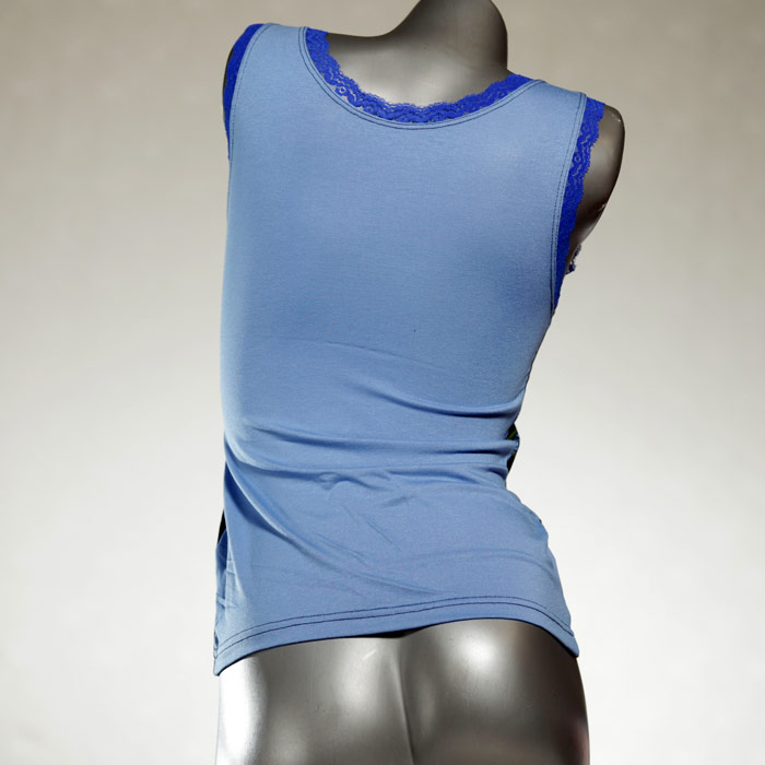  einzigartiges gemustertes handgemachtes Top - Unterhemd aus Baumwolle für Damen thumbnail
