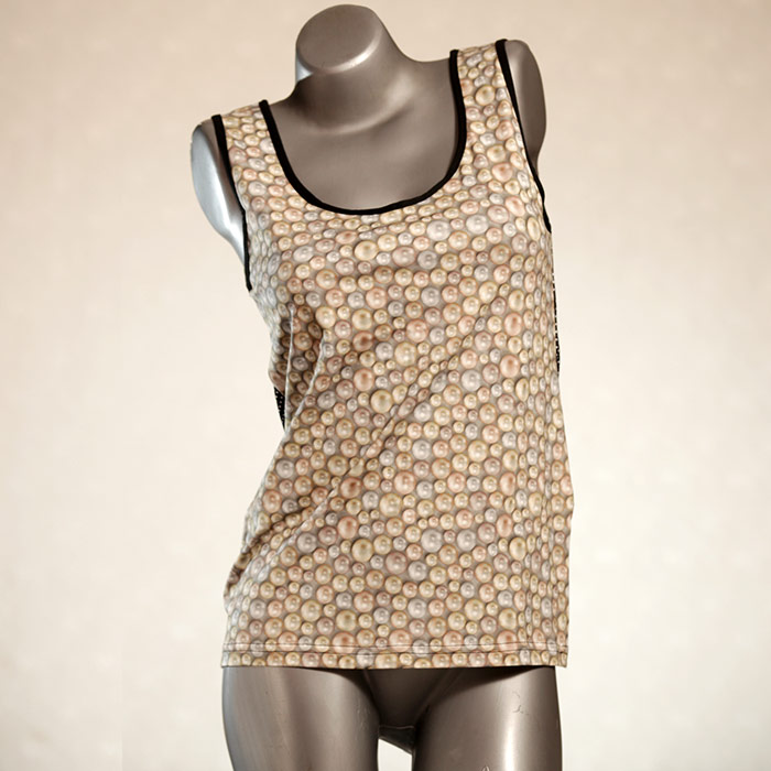  handgemachtes bequemes gemustertes Top - Unterhemd aus Baumwolle für Damen thumbnail