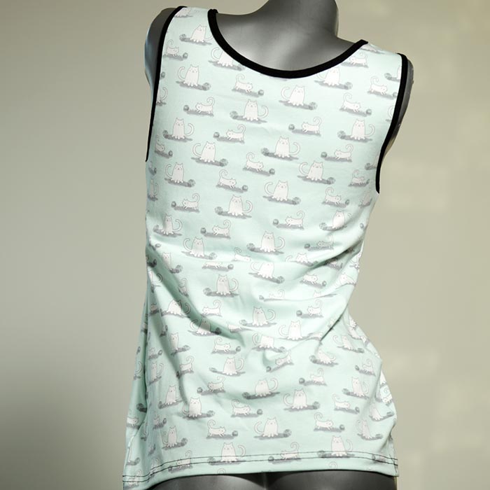 attraktive bunte gemusterte Top aus Baumwolle, Unterhemd für Damen thumbnail