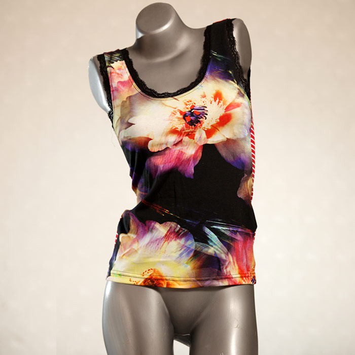  günstiges einzigartiges buntes Top - Unterhemd aus Baumwolle für Damen thumbnail