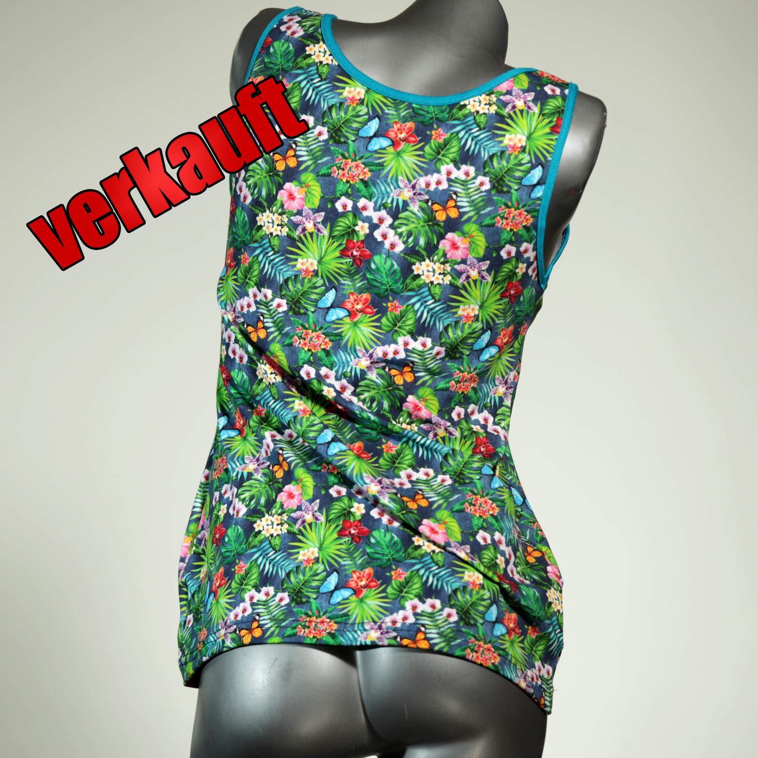 ökologische attraktive farbige sexy Top aus Baumwolle, Unterhemd für Damen