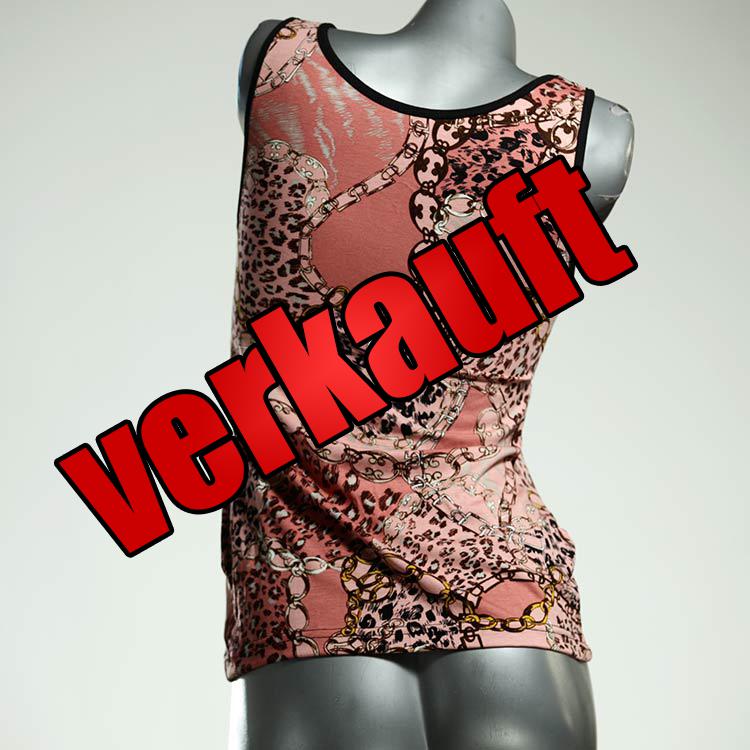 ökologische gemusterte attraktive nachhaltige Top aus Baumwolle, Unterhemd für Damen