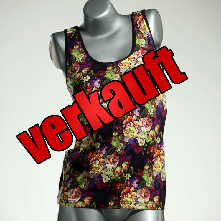 bunte schöne attraktive ökologische Top aus Baumwolle, Unterhemd für Damen