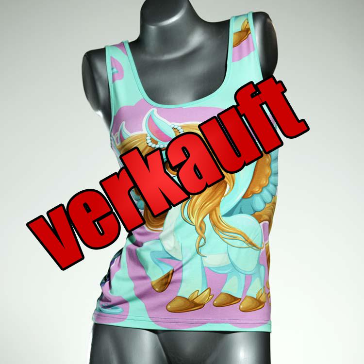 bunte günstige handgemachte farbige Top aus Baumwolle, Unterhemd für Damen