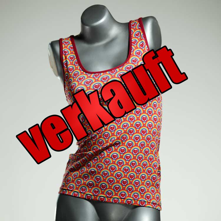 ökologische farbige attraktive preiswerte Top aus Baumwolle, Unterhemd für Damen