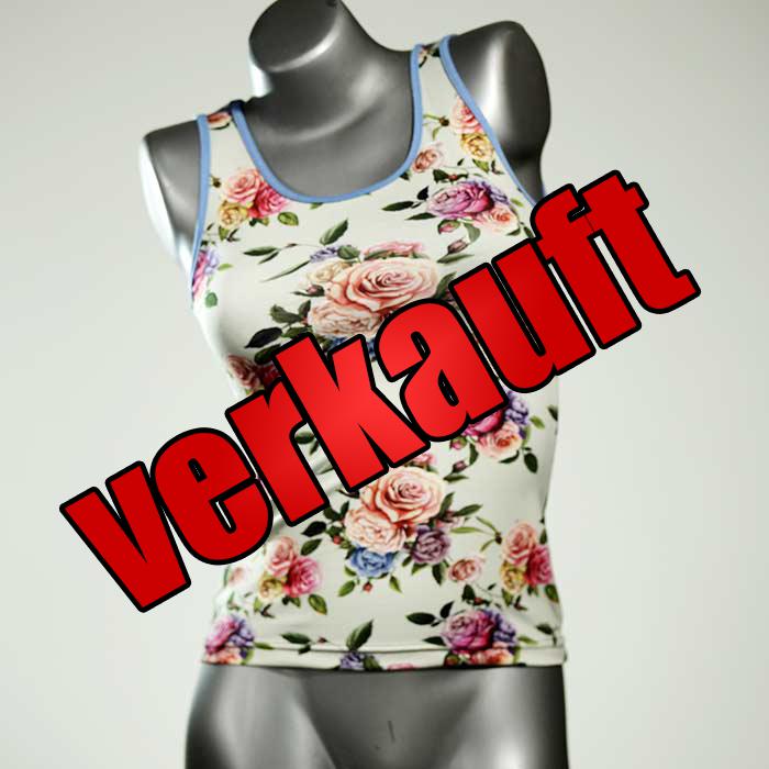 ökologische farbige schöne süße Top aus Baumwolle, Unterhemd für Damen