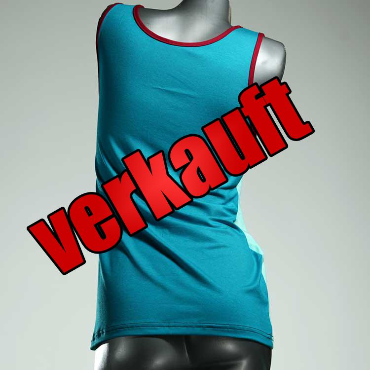 süße ökologische attraktive bequeme Top aus Baumwolle, Unterhemd für Damen