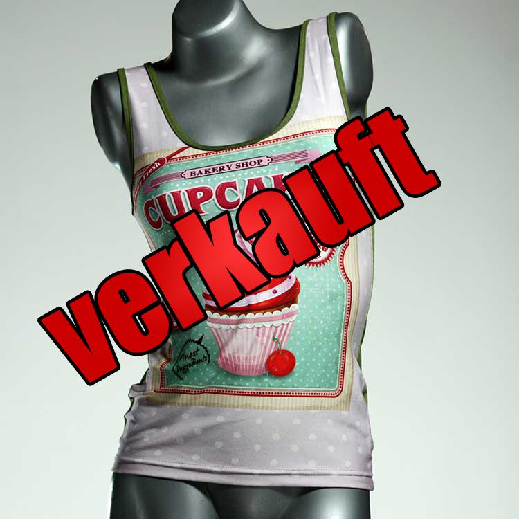 handgemachte bunte süße sexy Top aus Baumwolle, Unterhemd für Damen