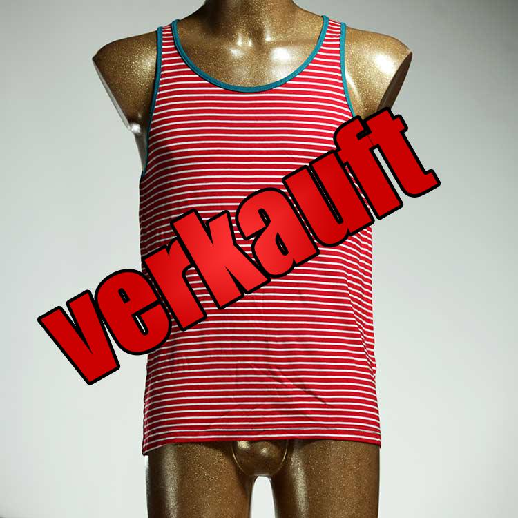 farbiger gemusterter süßer bunter Herrenunterhemd aus Baumwolle, Unterwäsche für Herren