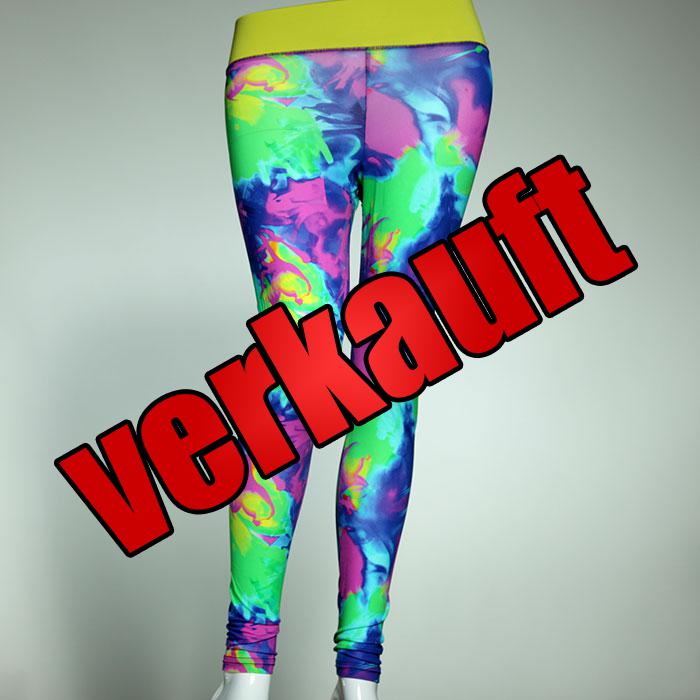 bunte gemusterte farbige handgemachte Leggin aus Lycra